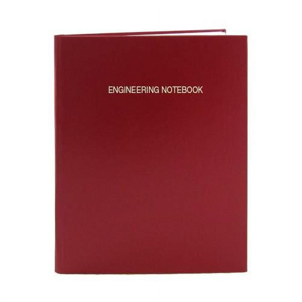 Red Engineering Notebook Graph Paper Notebook - 168 Pages (.25