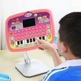 thumbnail image 1 of Red English Learning Tablet with LED Screen,8 Modes Interactive Educational Toy,Letter Word Pronunciation Learning,Piano Keyboard Music Playing,Early Education Cognitive Development Toy, 1 of 6