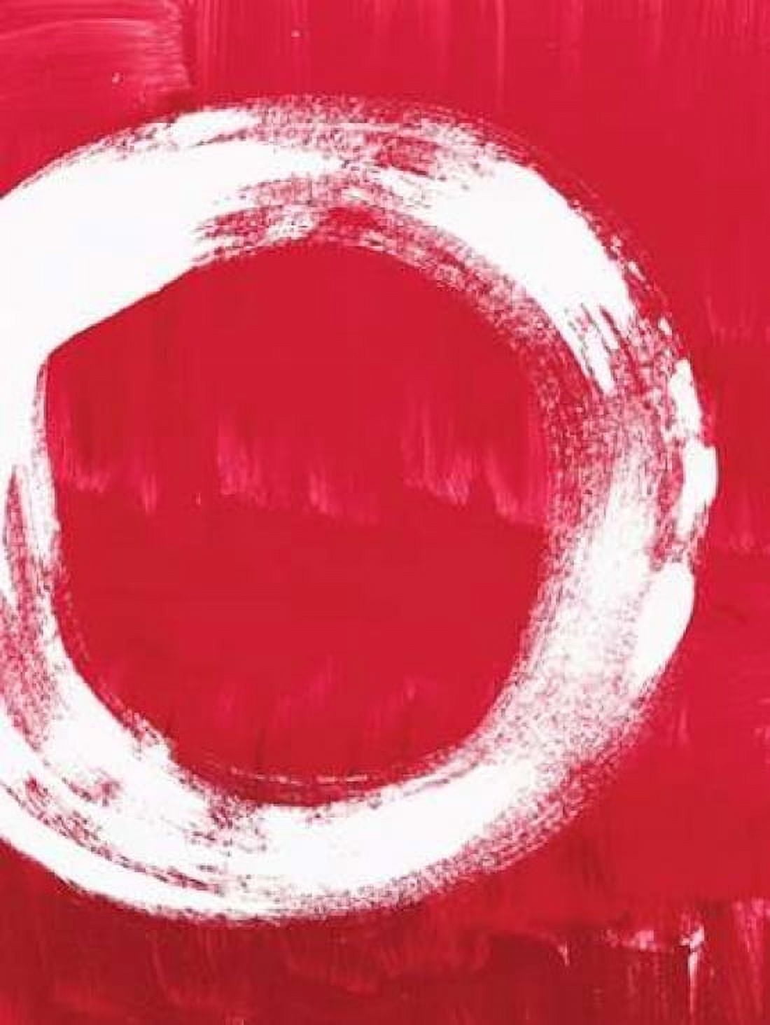 Red Enso Canvas Art - Linda Woods (18 x 24)