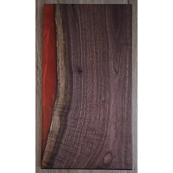 Red Epoxy Walnut Charcuterie Boards/Serving Board
