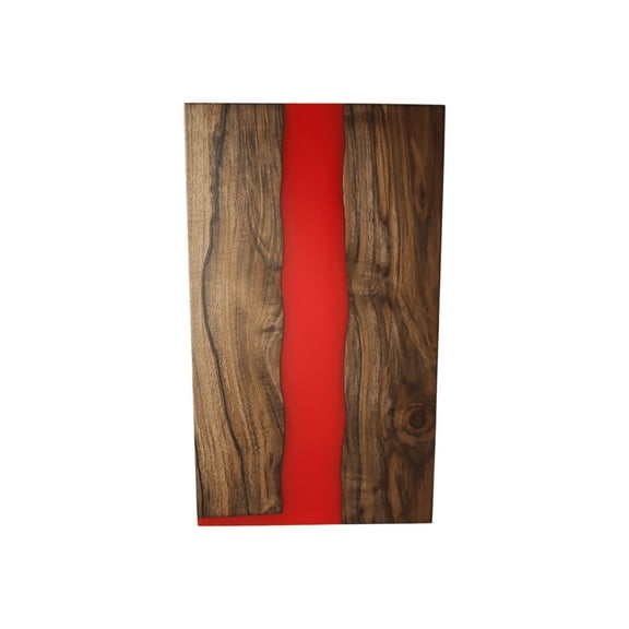 Red Epoxy Walnut Charcuterie Boards/Serving Board