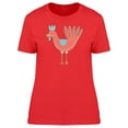 thumbnail image 1 of Red Ethnic Chicken T-Shirt Women -Image by Shutterstock, Female Small, 1 of 2