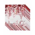 thumbnail image 1 of Red Eucalyptus Leaves Cloth Napkins Set of 6 Reusable Dinner Napkins, Summer Botanical Weeping Cocktail Napkin Washable Table Napkins for Wedding/Holiday Party/Baby Shower 20"x20", 1 of 7