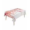 thumbnail image 1 of Red Eucalyptus Leaves Table Cloth, Spring Floral Summer Botanical Waterproof Tablecloth for Rectangle Tables, Reusable Washable Fabric Table Cover for Restaurant Kitchen Dining Tables 60"x120", 1 of 6