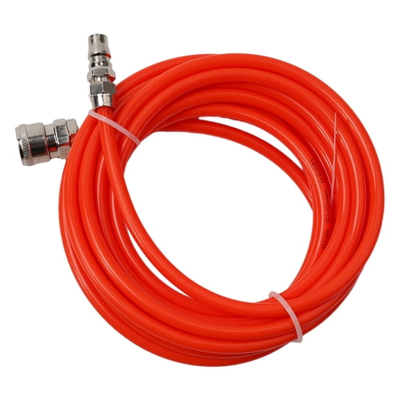 Red Eva Air Compressor Hose 5X8Mm 5-30Meters With Quick Connector High Pressure Resistant Pneumatic Tube For Air Pumps 0-70°C Temperature Range 15 Meters