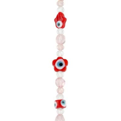 100Pcs Evil Eye Lampwork Glass Beads - 5.5-6mm Rondelle Spacers For Jewelry Making 3 thumbnail image