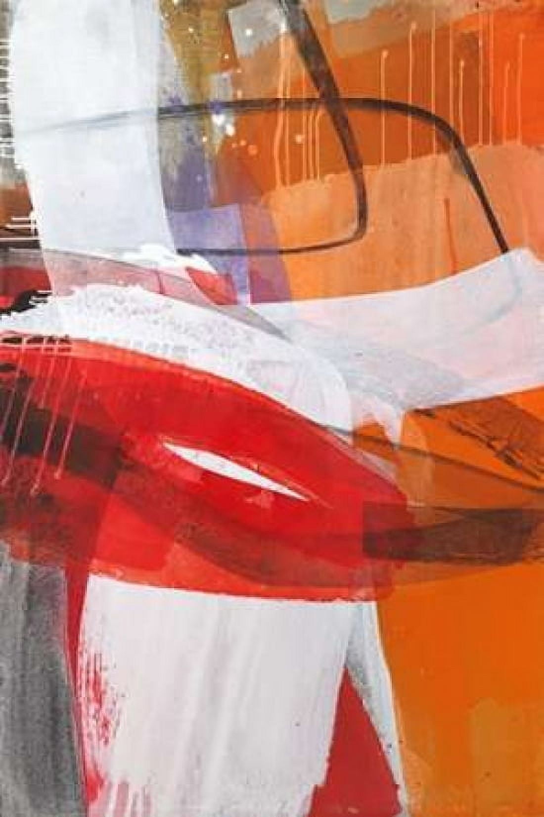 Red Expression II Canvas Art - El Ruttkau (20 x 28)