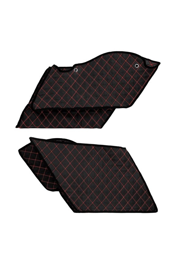 Red Extended Bags Inserts Stretched Saddlebag Liner Fit For Harley FLH 2014-23