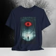 thumbnail image 1 of Red Eye Forest Tee – Creepy Cosmic Watcher Horror Fog Woods Surreal Graphic, 1 of 5