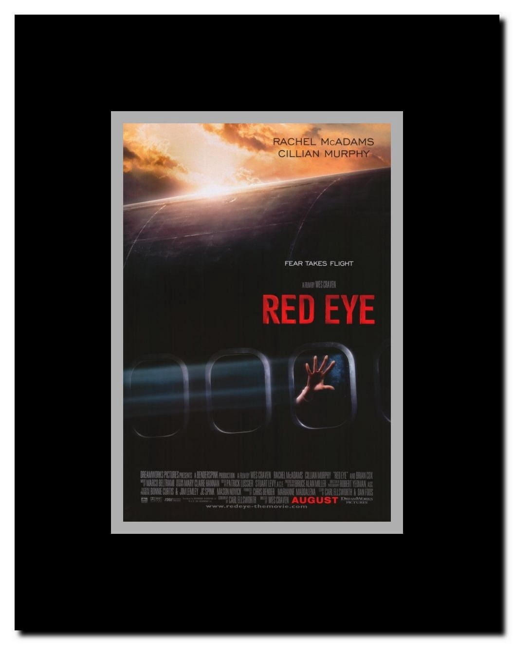 Red-Eye Framed Movie Poster