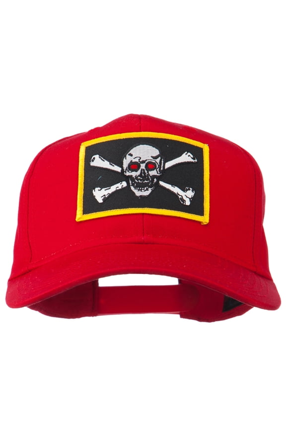 Red Eye Skull Choppers Patched Cap - Red OSFM