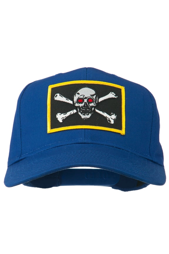 Red Eye Skull Choppers Patched Cap - Royal OSFM