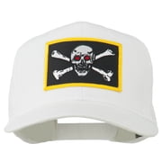 Red Eye Skull Choppers Patched Cap - White OSFM