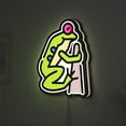 thumbnail image 1 of Red Eyed Frog 3D Novelty Light Box for Amphibian Fans, Terrarium Decor, Ideal for Frog Lover (Width 12 inch, 30cm), 1 of 9