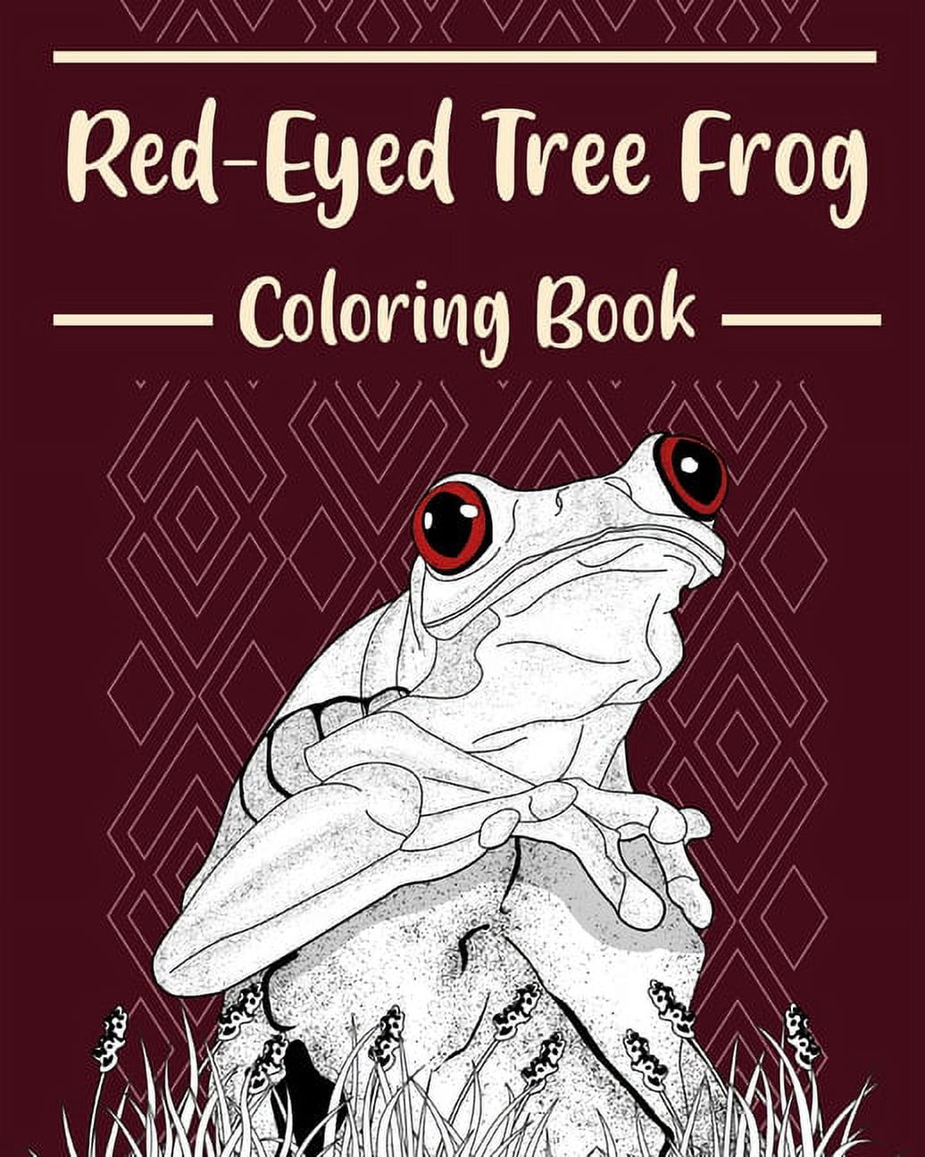 RedEyed Tree Frog Coloring Book Amphibians Coloring Pages, Funny
