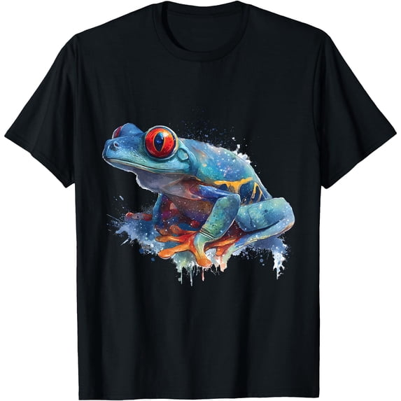 Red Eyed Tree Frog Rainforest Amphibian Green Body Tree Frog T-Shirt ...