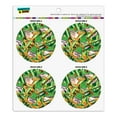 thumbnail image 1 of Red Eyed Tropical Rainforest Frogs Refrigerator Fridge Locker Vinyl Circle Magnet Set, 1 of 4