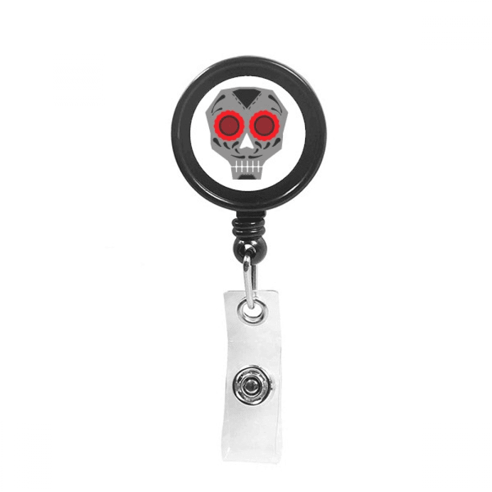 Red Eyes l Mexico National Culture Illustration Retractable Keychain Badge Holder ID Badge