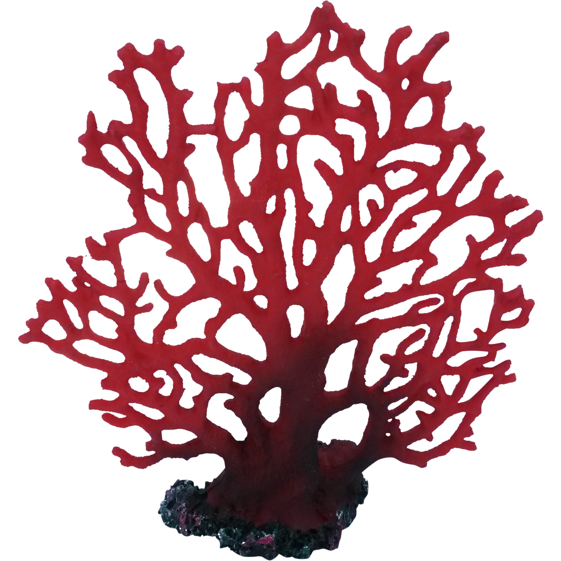 Red Fan Marine Coral Artificial Decoration 8 Inch Tall Artificial red-fan-marine-coral-artificial-decoration-8-inch-tall-artificial