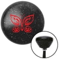 thumbnail image 1 of Red Fancy Abstract Butterfly Black Retro Metal Flake Shift Knob with M16 x 1.5 Insert Brody, 1 of 1