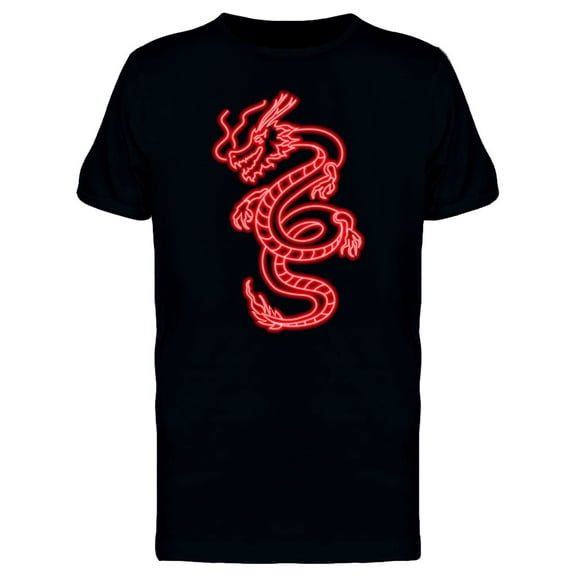 Red Fantasy Oriental Dragon T-Shirt Men -Image by Shutterstock, Male Medium