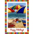 thumbnail image 1 of Red Farm Studios Colorful Beach Umbrellas Warm Weather Christmas Card, 1 of 2