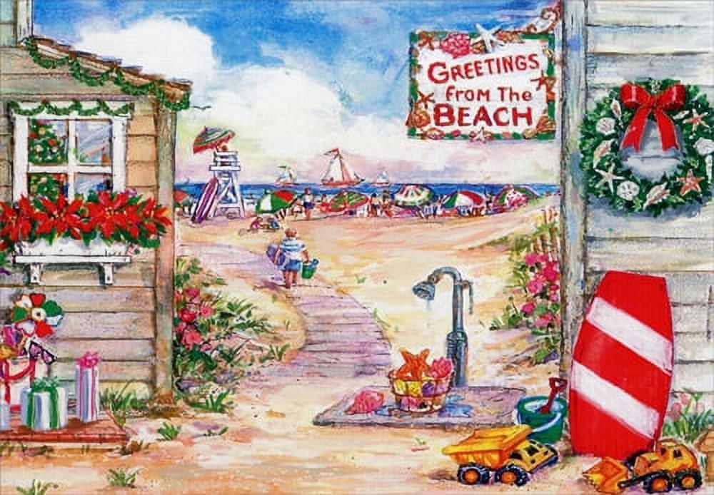 Red Farm Studio Red Farm Studios Greetings from the Beach Box of 18 Warm Weather ...