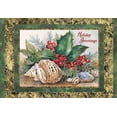 thumbnail image 1 of Red Farm Studios Holly and Shells Christmas Card (1 card/1 envelope), 1 of 2