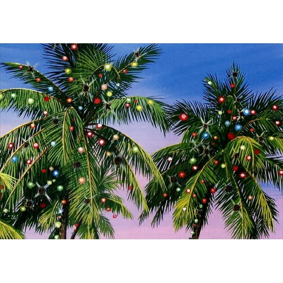 Red Farm Studios Palm Tree Lights Box of 18 Warm Weather Christmas Cards