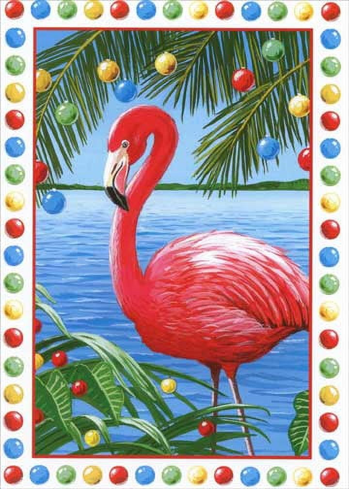 Red Farm Studios Pink Flamingo Box of 18 Tropical Christmas Cards
