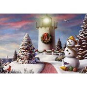 Red Farm Studios Red Path and Lighthouse Box of 18 Christmas Cards