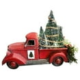 thumbnail image 1 of Red Truck Christmas Decor, Farmhouse Vintage Red Pickup Truck with Xmas Trees Resin Christmas Centerpieces for Home Kitchen Table Decorations Home Decor, 1 of 4