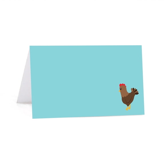 Koyal Wholesale Table Place Cards Farmhouse Barnyard Birthday Red 20-Pack