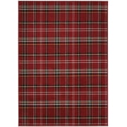 Red Farmhouse Plaid Area Rug by Pinewood Grove