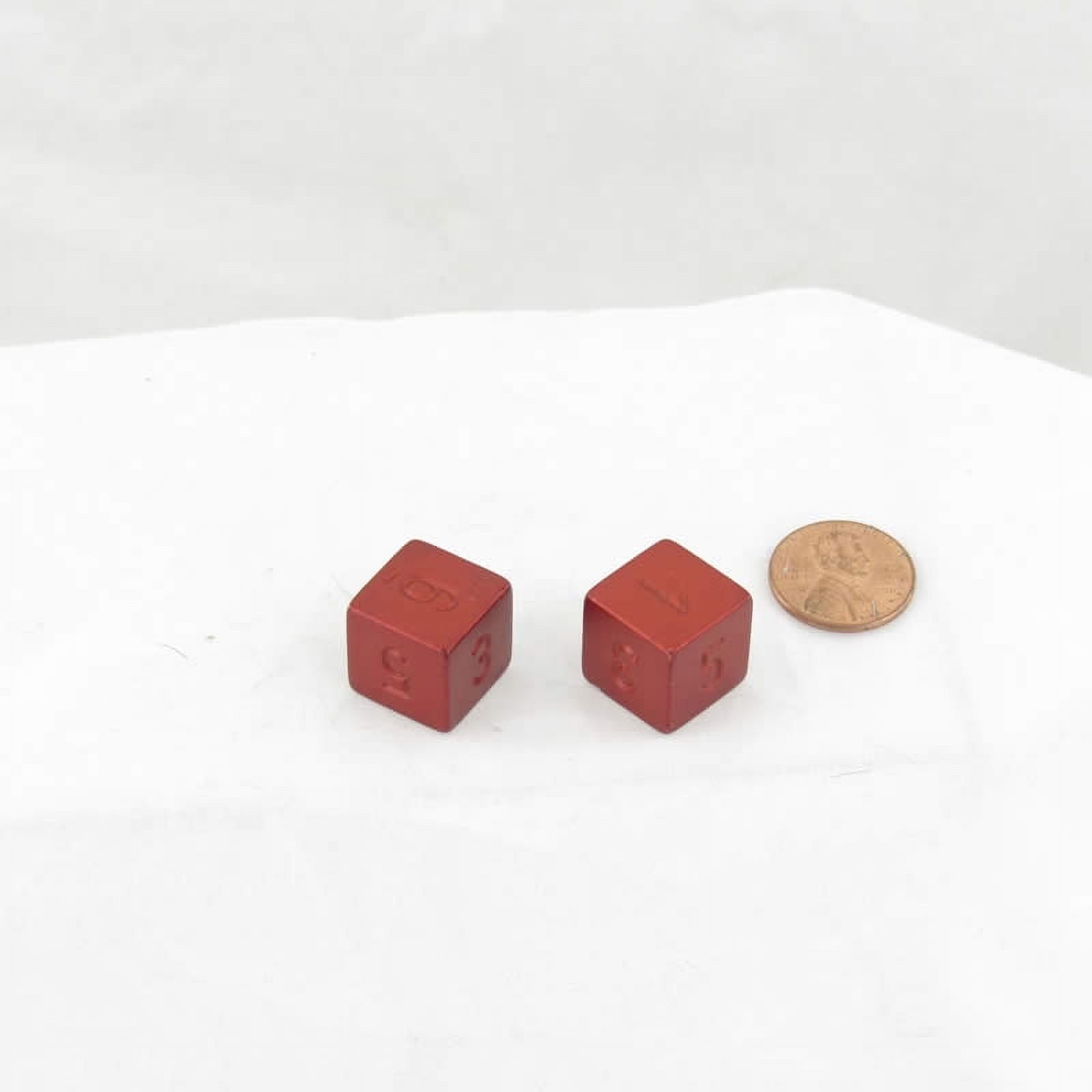 Wondertrail Dice For RPGs Wondertrail 16mm Red Opaque D3 Dice - 6-Sided ...