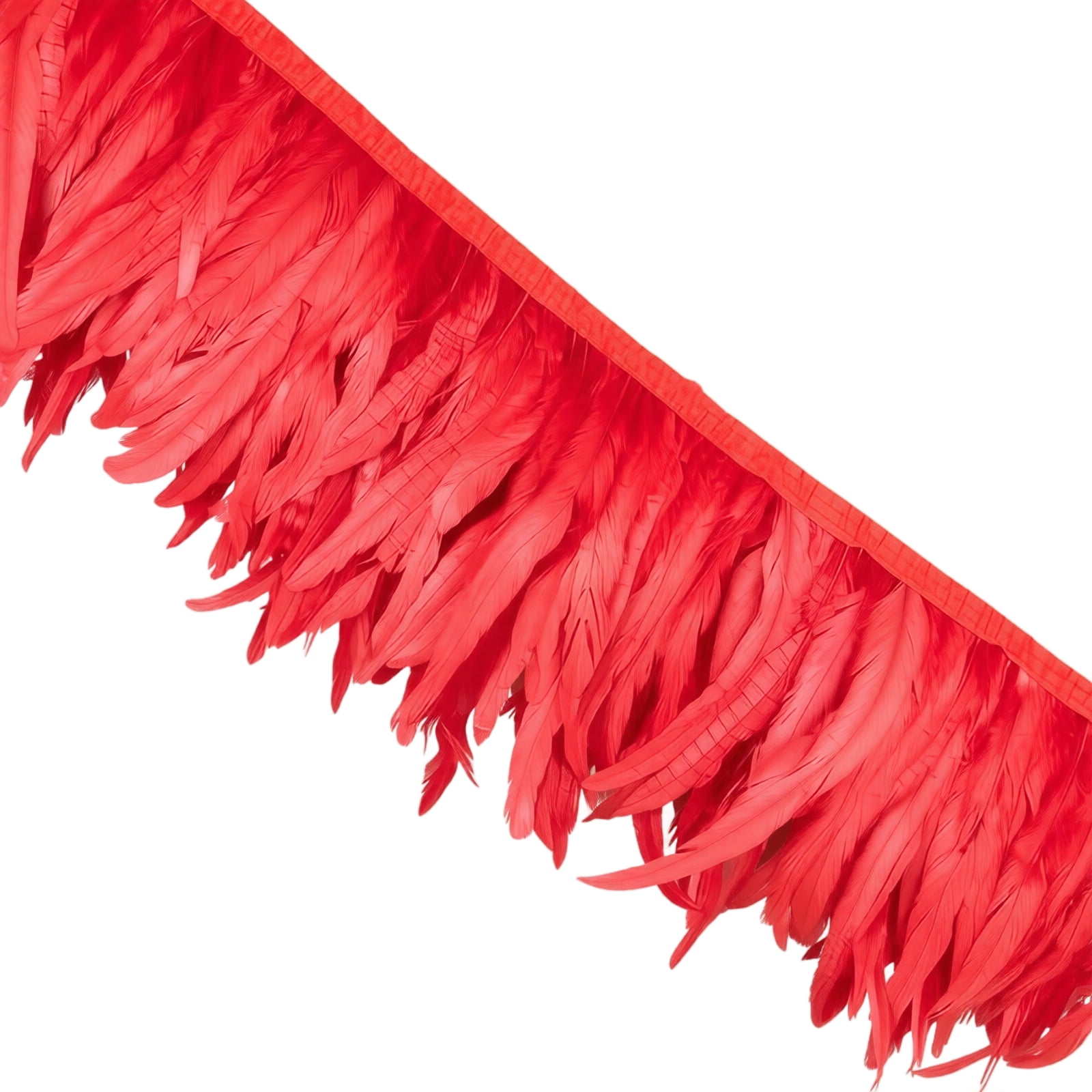 Ruby Slippers Diy Red Feather Fringe Trim Mardi Gras Party Decor for Carnival Dance Wear ...