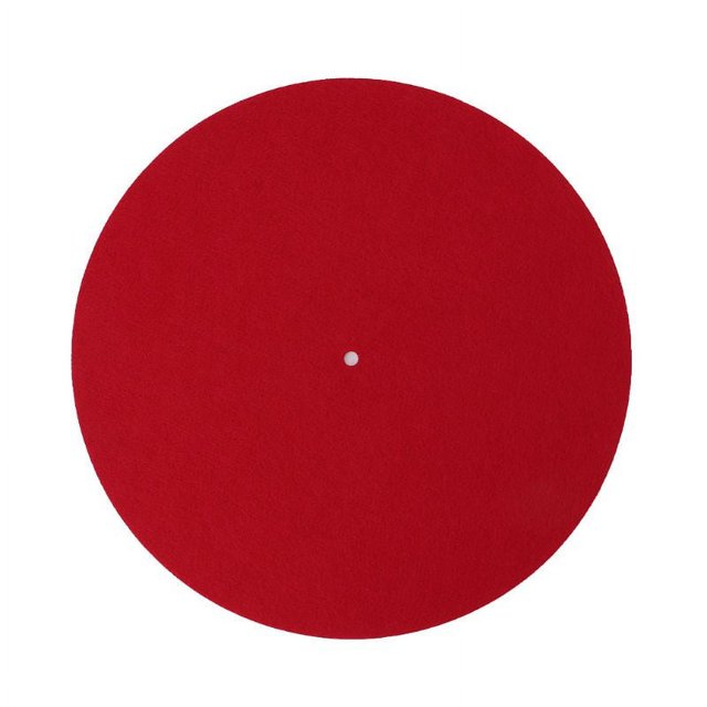 Red Felt Turntable Platter Mat Vinyl Record Felt Record Pad 12 Inch