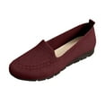 thumbnail image 1 of Red Female Fashion Mesh Shoes Round Toe Breathable Flat Sole For Casual Activities, 1 of 5