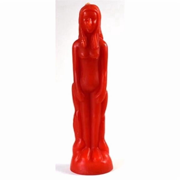 Red Female Ritual Candle - 8 in. - Empowering Design