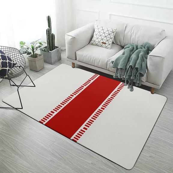 Red Filmstrip Border Design Soft Comfy Rugs for Bedroom Room Living Room Bathroom Entrance Door Non-slip Comfort Mat 47"x 31.5"