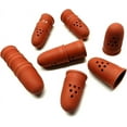 Red Finger Cots Natural Rubber Size 14 Breathable Finger Covers for