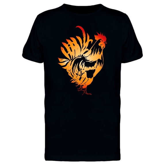 Red Fire Rooster Gradient Tee Men's -Image by Shutterstock
