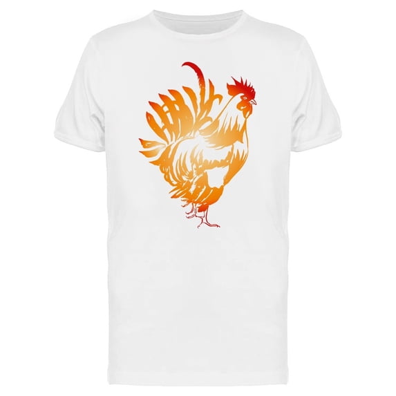 Red Fire Rooster Gradient Tee Men's -Image by Shutterstock