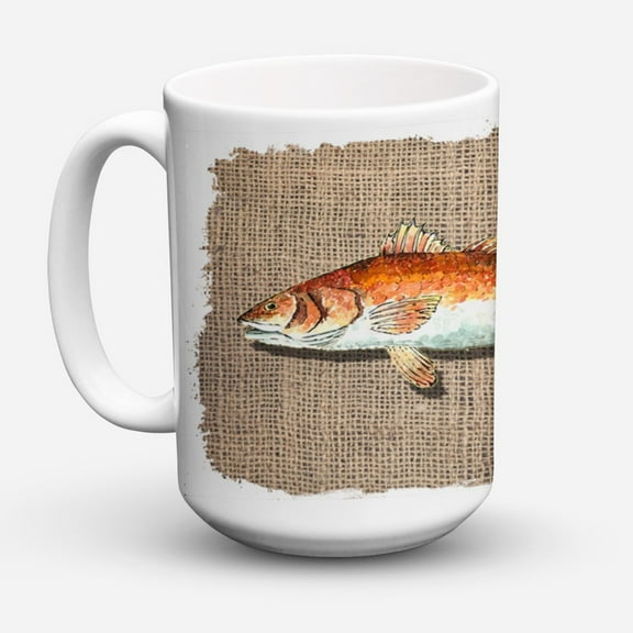 Red Fish Coffee Mug 15 oz