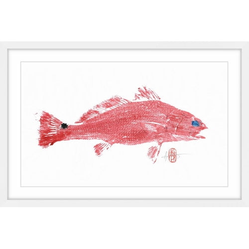 Marmont Hill 'Red Fish' Framed Painting Print