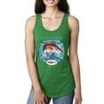 thumbnail image 1 of Red Fish Sciaenops Ocellatus Ladies Racerback Tank Top, Kelly, Small, 1 of 3