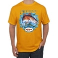 thumbnail image 1 of Red Fish Sciaenops Ocellatus Men's Graphic T-Shirt, Gold, 4XL, 1 of 3
