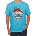thumbnail image 1 of Red Fish Sciaenops Ocellatus Men's Graphic T-Shirt, Light Turquoise, 3XL, 1 of 3