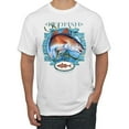 thumbnail image 1 of Red Fish Sciaenops Ocellatus Men's Graphic T-Shirt, White, X-Large, 1 of 3