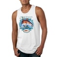 thumbnail image 1 of Red Fish Sciaenops Ocellatus Mens Graphic Tank Top, White, X-Large, 1 of 3